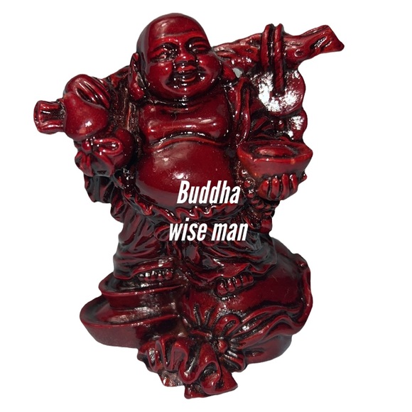 6 RED RESIN BUDDHAS - Picture 9 of 11